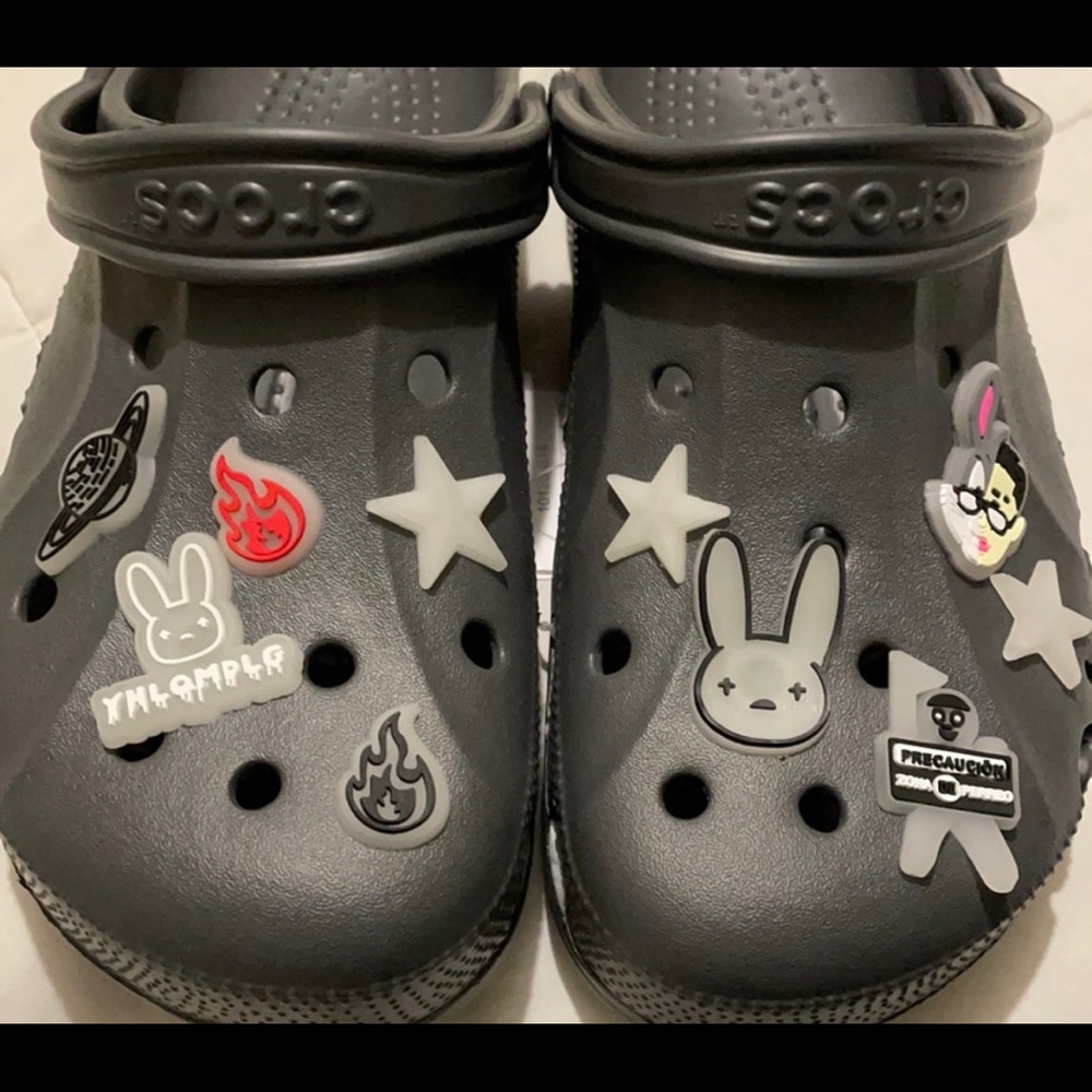 Bad bunny croc charms